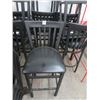 Image 1 : 11-Black Padded Bar Stools - 11 X $