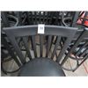 Image 2 : 11-Black Padded Bar Stools - 11 X $