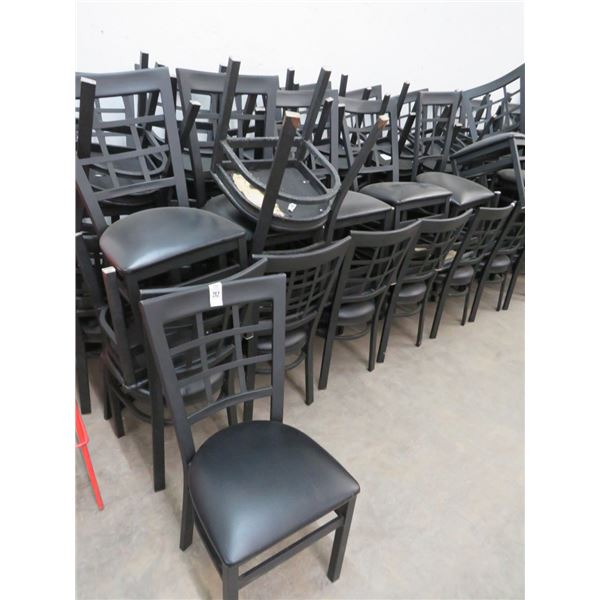 70-Black Contemporary Padded Dining Chairs - 70 X $