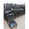 Image 1 : 70-Black Contemporary Padded Dining Chairs - 70 X $