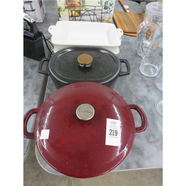 Enamel Bake Pans/Pot - 4