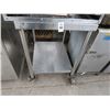 Image 1 : S/S 20 x 24 Rolling Table w/Pan Cut Out and Undershelf