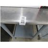 Image 2 : S/S 20 x 24 Table w/Undershelf