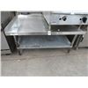 Image 1 : S/S 4' Equipment Stand w/Lip and Undershelf