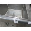 Image 2 : S/S 4' Single Pot Sink w/Drainboard and Level