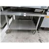 Image 1 : S/S 30" Rolling Equipment Stand w/Undershelf