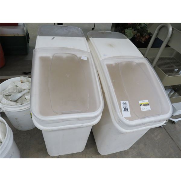 2-Rolling Ingredient Bins - 2 X $