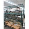 Image 1 : Green Coated 5'  4 Shelf Metro Rack