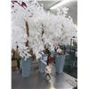 Image 1 : 3-Potted Silk White Trees - 3 X $