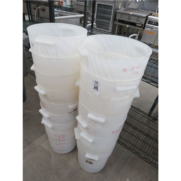 16-22 Qt. Measuring Bins - 16 X $