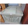 Image 1 : 3-Green Stained Wood Cabinets - 3 X $