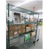 Image 1 : 2-Metro Green Coated 4 Shelf Racks - 2 X $