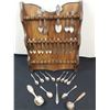 Image 1 : Spoon Rack with an Assortment of Cutlery