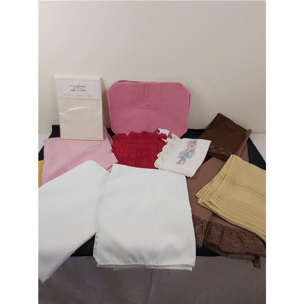 Large Assortment of Table Linens