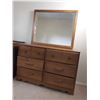 Image 1 : 6 Drawer Dresser With Mirror