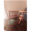 Image 1 : Wooden Stools and Side Table