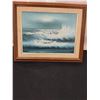 Image 1 : Framed Ocean Artwork