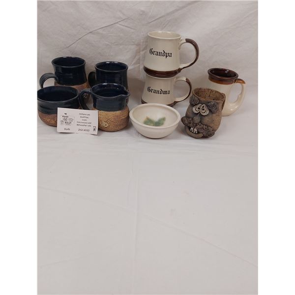 Stoneware Mugs and Dishes