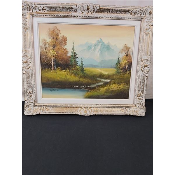 Mountain Painting Signed by, G. Heston