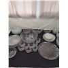 Image 1 : Leaf and Floral Design Glass Kitchenware