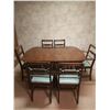 Image 1 : Wooden Dining Table with Triangular Legs on Castors