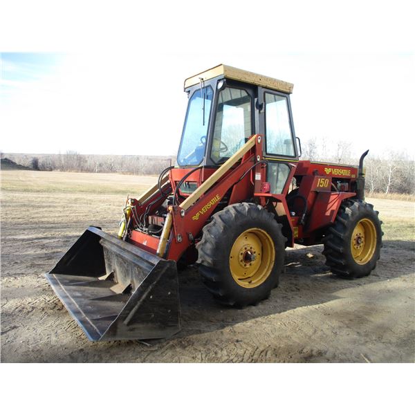 1981 Versatile 150 Tractor, Perkins Diesel, With Front End Loader, Bi-directional, SN  001530