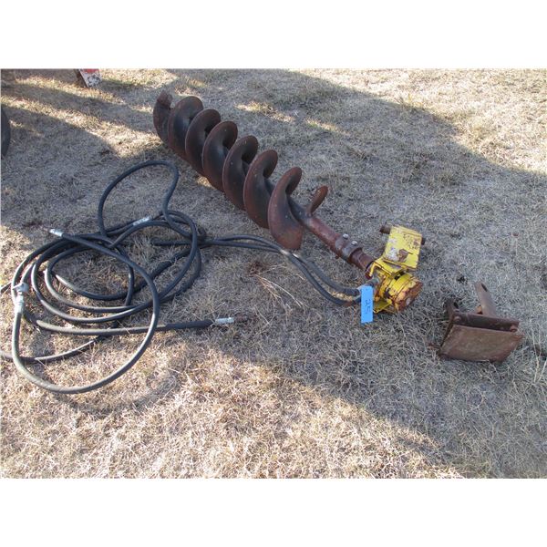 Hydraulic Post Hole Auger, 12 Inch