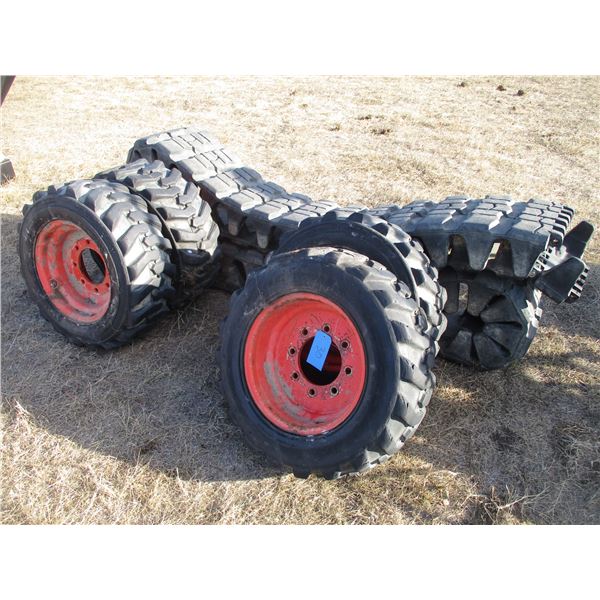 Quick Attach Track Attachment For Skid Steer - 27x10.5-15