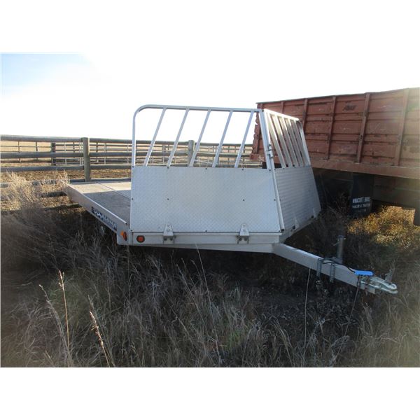 2011 Aluma Snowmobile Trailer, Ramp-Style, 14 Foot, Flaman, Serial Number 1YGSD1210CB075283