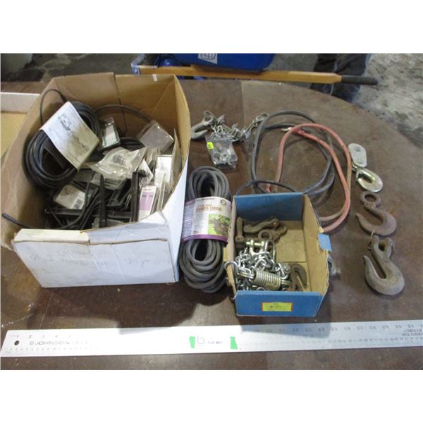 Chain Hooks, Cables, Soaker Tubing, Miscellaneous Hardware