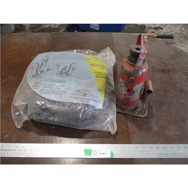 Sump Pump Drainage Kit, Bottle Jack With No Handle