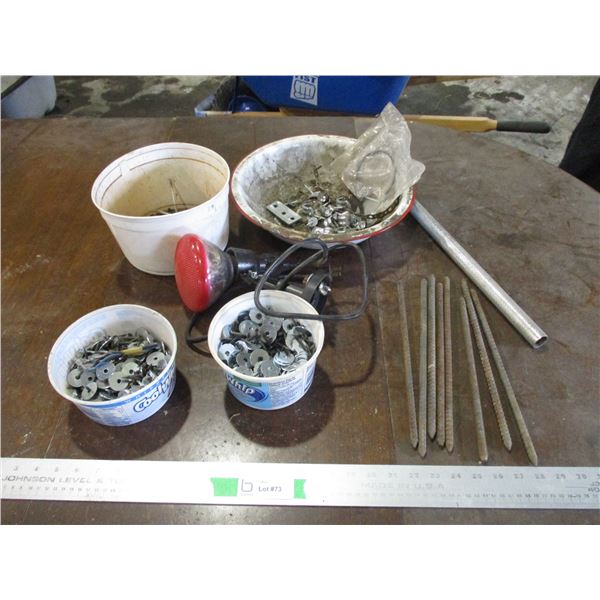 Washers, Drywall Screws, Floodlight, Enamel Basin, Anchors, etc.