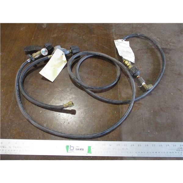 (2) Propane Hoses With Regulators