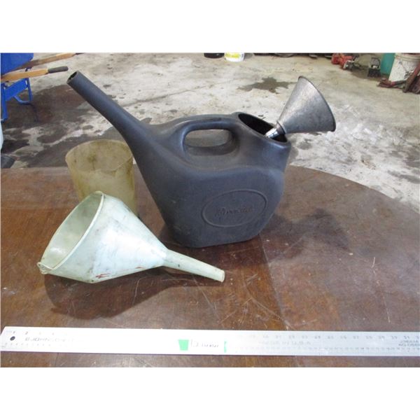 Funnels, Oil Containers
