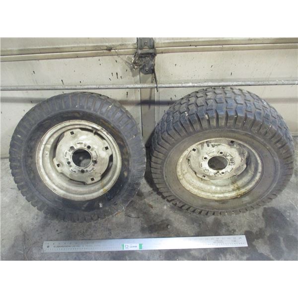 (2) Garden Tractor Tires on Rims - 23 x 10.5