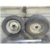 Image 1 : (2) Garden Tractor Tires on Rims - 23 x 10.5