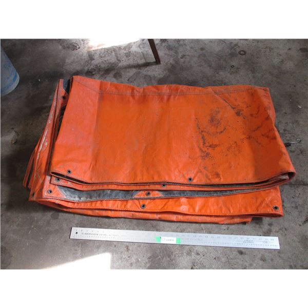 Heavy Duty Orange Tarp