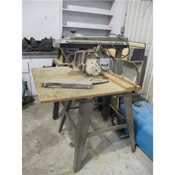 Black & Decker Radial Arm Saw on Stand - 32" x 36" Cutting Table