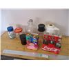 Image 1 : Coffee Carafe, Collector Thermos, Planters Peanuts Jar, Coca Cola Bottles, etc.