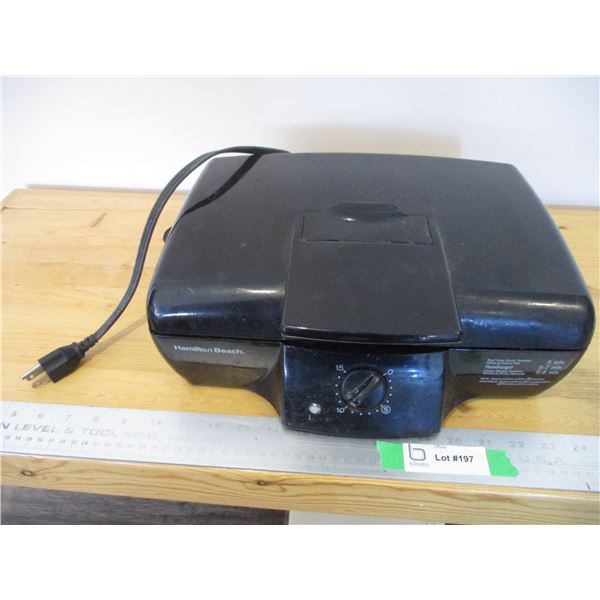 Hamilton Beach Grill With Removable Grills