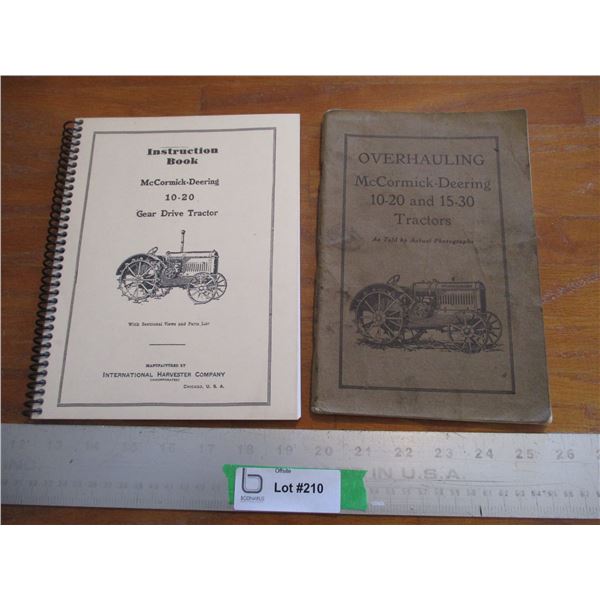 Overhauling McCormick-Deering 10-20 and 15-30 Tractors Manual; Instruction Book - McCormick-Deering 