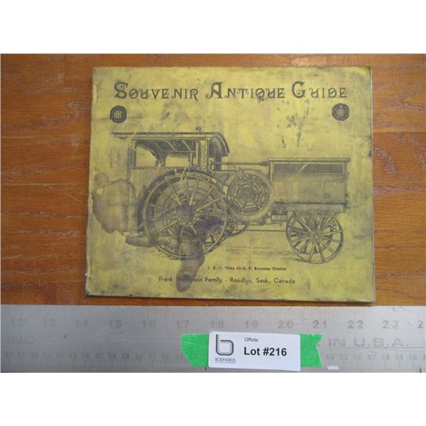 Souvenir Antique Guide - Frank Thompson Family, Readlyn, Sask., Canada