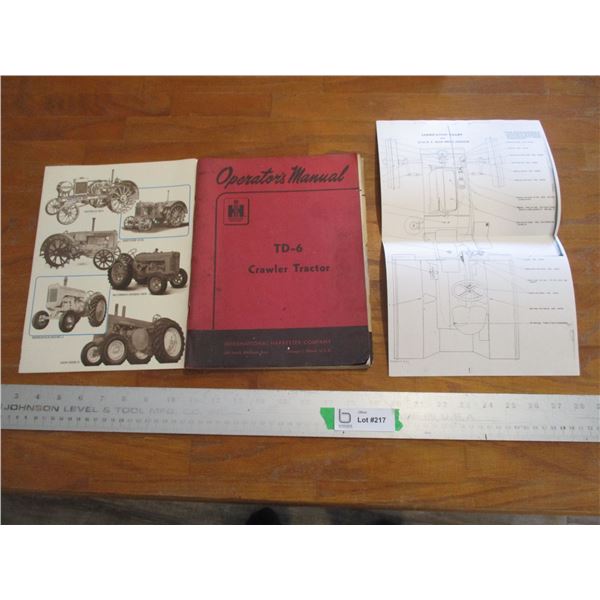 IH TD-6 Crawler Tractor Operator's Manual, UGG Annual Report Folder, Lubrication Charts
