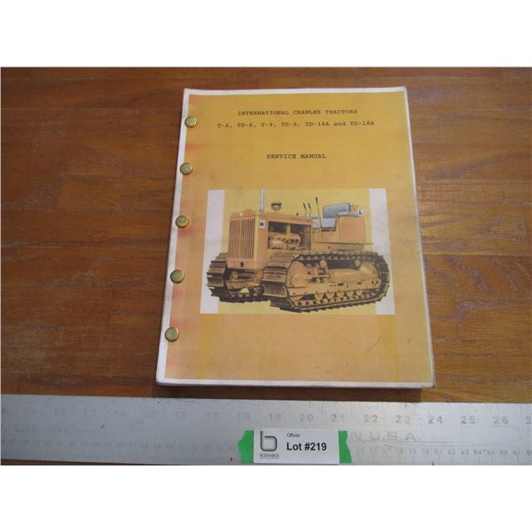International Crawler Tractors Service Manual