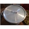Image 3 : Large Stainless Steel Cooking Pot With Warming Cover - 12" across; 10" high