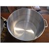 Image 3 : Large Stainless Steel Cooking Pot With Warming Cover - 12" across; 10" high