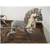 Image 2 : Jockey With Horse and Cart Folk Art - 22" long, Jockey has Damage