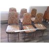 Image 1 : (6) Kitchen Chairs - Need Re-upholstering