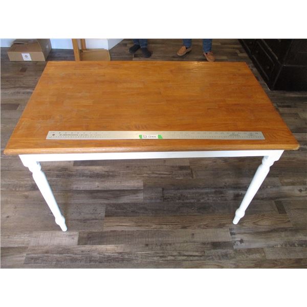 Vintage Wooden Kitchen Table - 48" x 29"