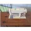 Image 2 : Sears Kenmore Sewing Machine in Cabinet, With Attachments